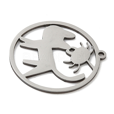 201 Stainless Steel Pendants LS-STAS-G366-02P-07-1