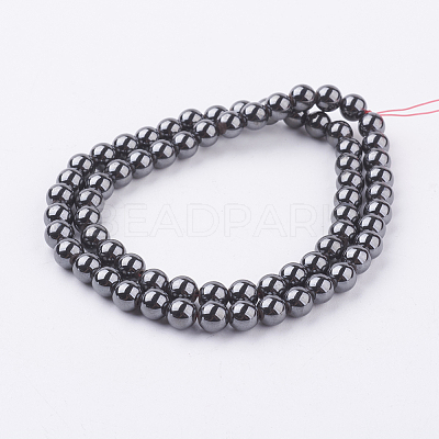 Magnetic Synthetic Hematite Beads Strand G-K228-A-1