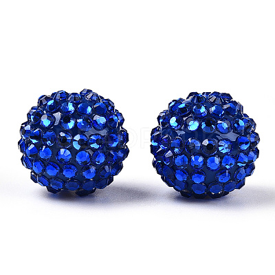 Transparent Resin Rhinestone Graduated Beads RESI-S314-12x14-13-1