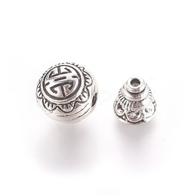 Tibetan Style Alloy Guru Bead Sets PALLOY-N0063-05AS-1