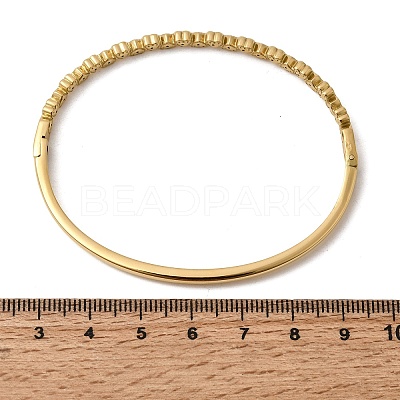 304 Stainless Steel Rhinestone Hinged Bangles for Women BJEW-B168-03B-G-1