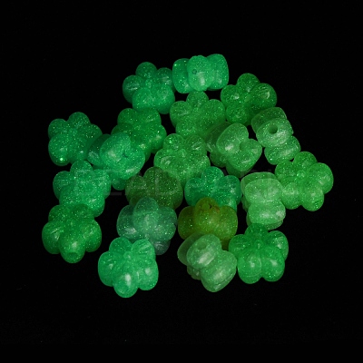 Luminous Transparent Acrylic Beads LACR-S001-15C-1