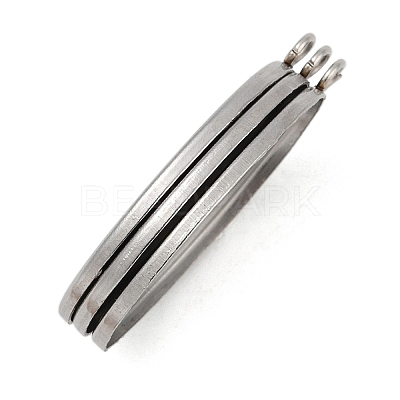 Tarnish Resistant 304 Stainless Steel Pendant Cabochon Settings STAS-K148-03-1