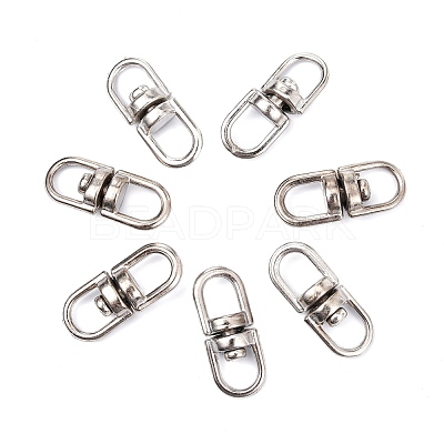 Alloy Double Eye Swivel Clasps PALLOY-E385-14P-1