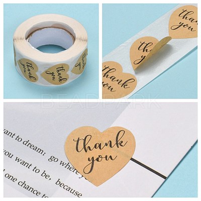 1 Inch Thank You Stickers DIY-G021-13A-1