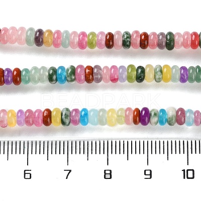 Dyed Natural White Jade & Natural Red Jasper & Synthetic Malachite Beads Strands X-G-B135-C01-01-1