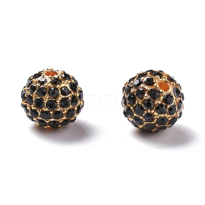 Alloy Rhinestone Beads RB-A034-10mm-A02G-1