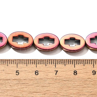 Electroplated Synthetic Non-magnetic Hematite Beads Strands G-L613-Z01-03-1