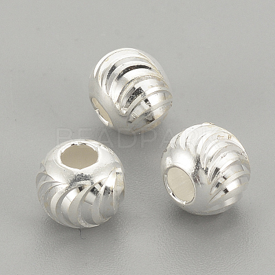925 Sterling Silver Beads X-STER-S002-16-6mm-1