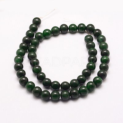 Natural Taiwan Jade Beads Strands G-E380-04-8mm-1