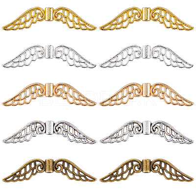 100Pcs 5 Colors Tibetan Style Alloy Spacer Beads FIND-SC0008-56-1