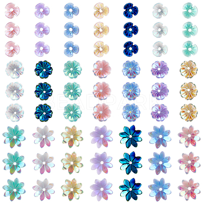 240Pcs 3 Colors Opaque Resin Beads RESI-PA0001-16-1
