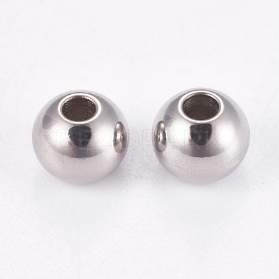 Tarnish Resistant 202 Stainless Steel Rondelle Spacer Beads STAS-F094-06B-P-1