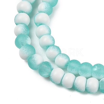 Frosted Crackle Glass Beads X1-GLAA-U001-4mm-M02-1