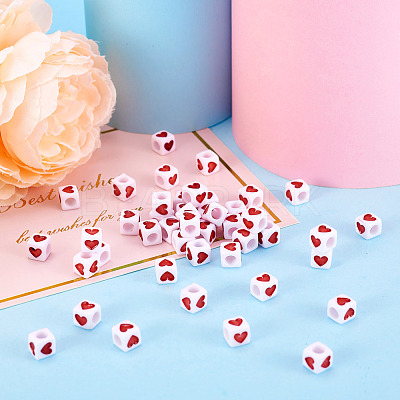 Opaque Acrylic European Beads OPDL-BT0001-01-1