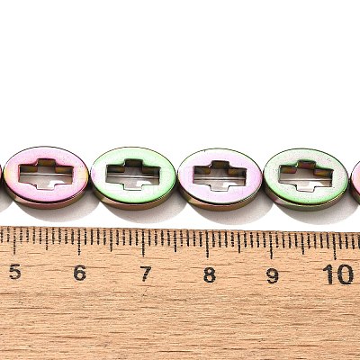 Electroplated Synthetic Non-magnetic Hematite Beads Strands G-L613-Z01-03J-1