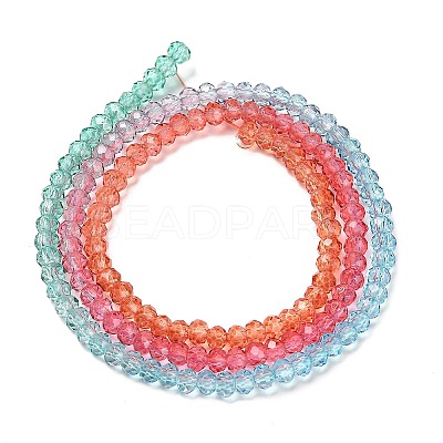Transparent Painted Glass Beads Strands DGLA-A034-T2mm-A11-1
