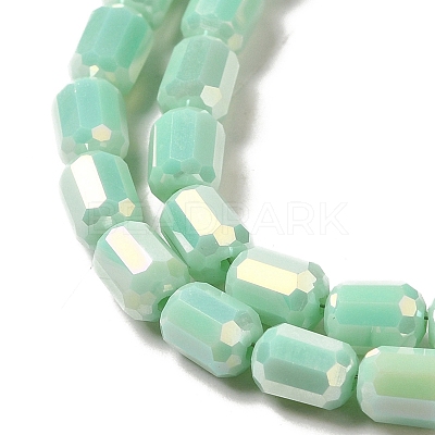 Electroplate Glass Beads Strands EGLA-D031-01F-1