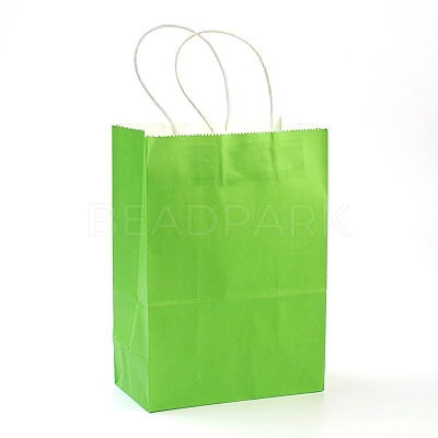 Pure Color Kraft Paper Bags AJEW-G020-C-05-1
