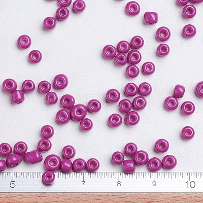 Baking Paint Glass Seed Beads SEED-S003-K21-1