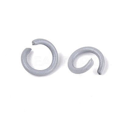 Spray Painted Iron Open Jump Rings IFIN-T017-04C-17-1