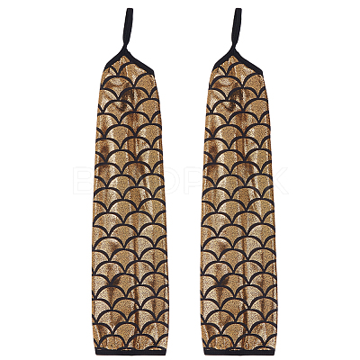 Polyester Fish Scale Gloves AJEW-WH20006-222D-1