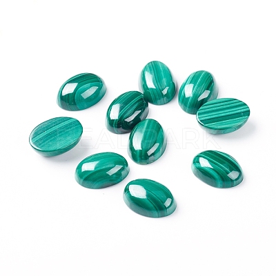 Natural Malachite Cabochons G-E557-03G-1