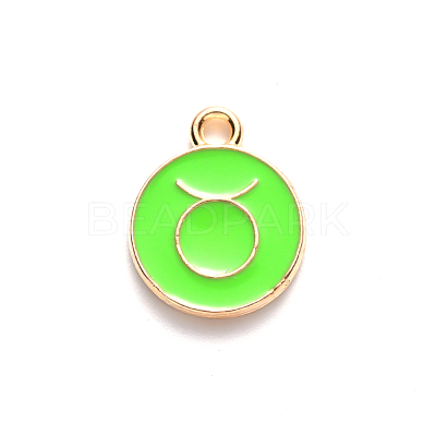 Alloy Enamel Pendants X-ENAM-S124-01A-06C-1