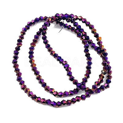 Transparent Electroplate Glass Beads Strands EGLA-A039-T2mm-UA04-1
