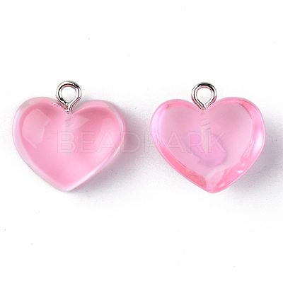 Transparent Resin Pendants RESI-R429-30C-1