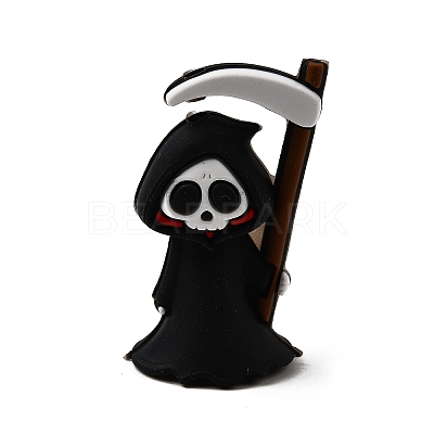 Halloween Silicone Focal Beads SIL-P011-01I-1