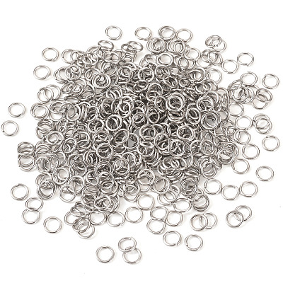 2000Pcs 304 Stainless Steel Open Jump Rings STAS-TA0003-05-1