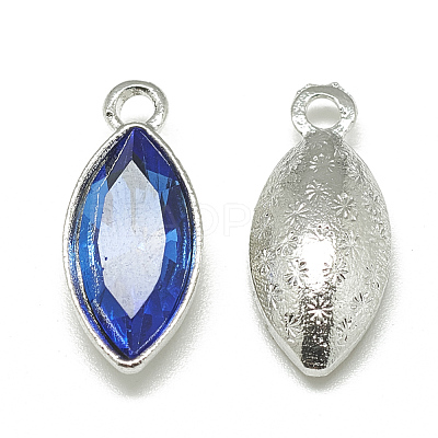 Alloy Glass Pendants PALLOY-T041-7x15mm-11-1