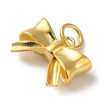 925 Sterling Silver Bowknot Charms STER-K180-01G-1