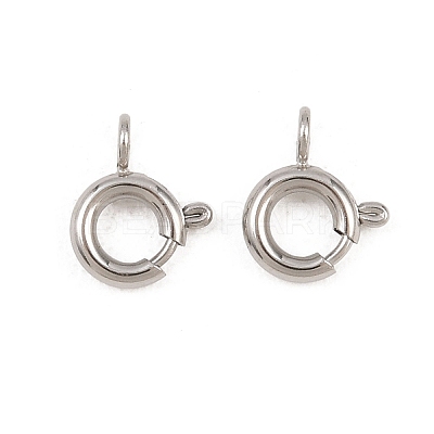 304 Stainless Steel Spring Gate Rings X-STAS-P437-11P-1