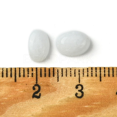 Natural White Jade Cabochons G-A094-01B-13-1