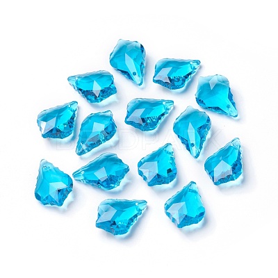 Faceted Glass Pendants GLAA-F068-C11-1
