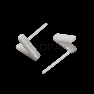 Hypoallergenic Bioceramics Zirconia Ceramic Stud Earrings EJEW-F340-04V-1