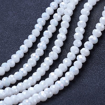 Electroplate Glass Beads Strands EGLA-A044-P2mm-B01-1
