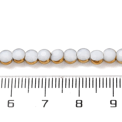 Electroplate Glass Beads Strands EGLA-A040-01C-1