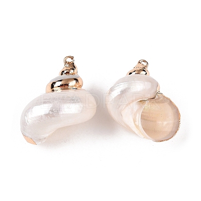 Natural Sea Shell Pendants X-SSHEL-N038-54-1
