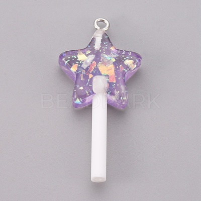Resin Pendants RESI-K008-B-1