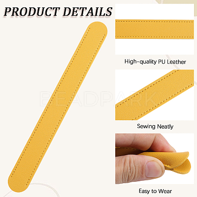 6Pcs Imitation Leather Bag Strap Padding PURS-CL0001-29B-1