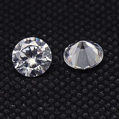 Clear Grade A Diamond Shaped Cubic Zirconia Cabochons X-ZIRC-M002-6mm-007-1