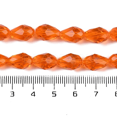 Transparent Glass Beads Strands EGLA-N013-T8mm-D09-1