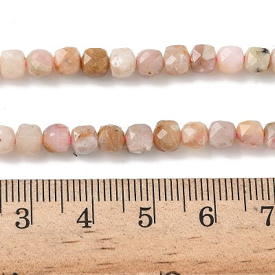 Natural Pink Opal Beads Strands G-Z104-C01-4mm-1