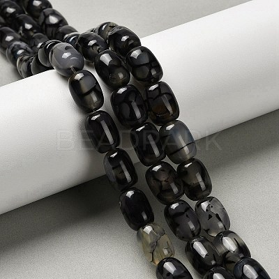 Natural Dragon Veins Agate Beads Strands G-D317-A01-01-1