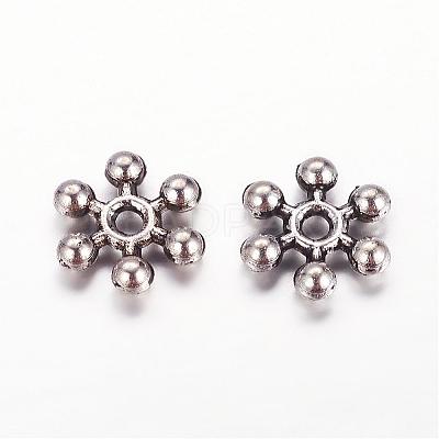 Tibetan Style Alloy Spacer Beads TIBEB-1171-AS-FF-1
