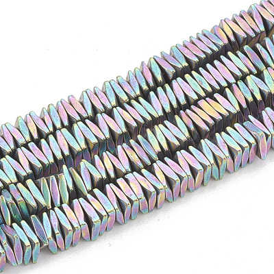 Electroplate Non-magnetic Synthetic Hematite Beads Strands G-T061-129C-1