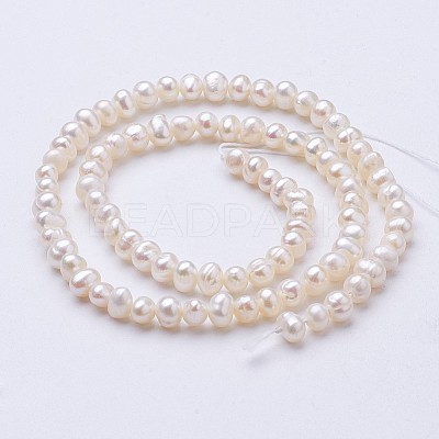 Natural Cultured Freshwater Pearl Beads Strands PEAR-F004-02-01-1